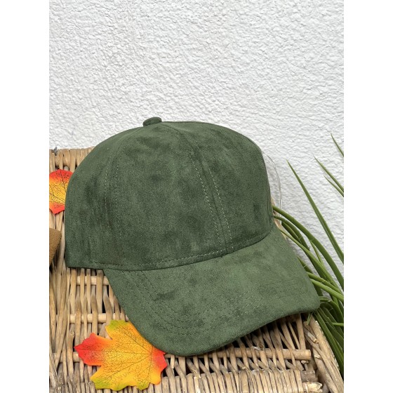 CASQUETTE SUEDE KAKI