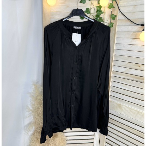 CHEMISE SOIE NOIR