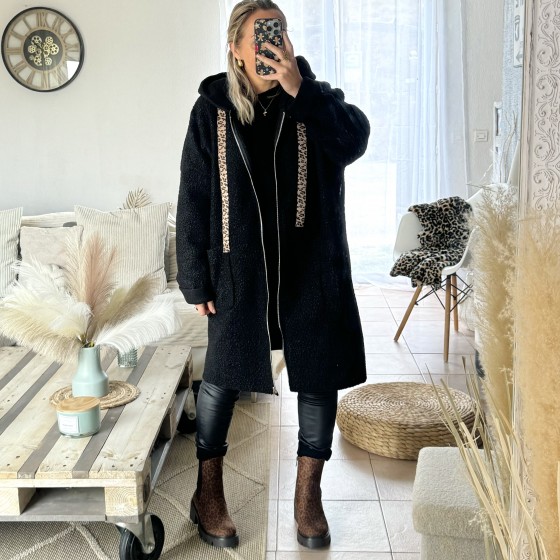 MANTEAU LÉNA NOIR