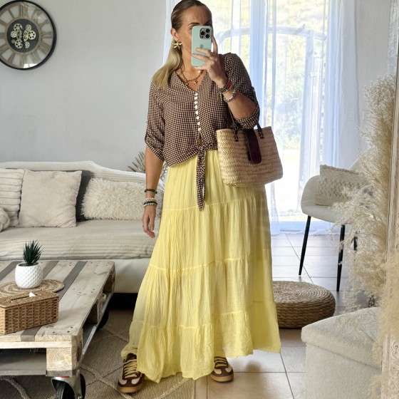 JUPE CAMELIA JAUNE