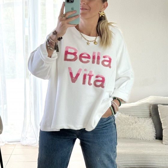 pull sweat blanc