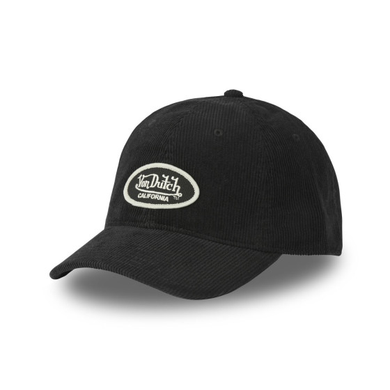 CASQUETTE VON DUTCH NOIRE DAD CAP VELOUR