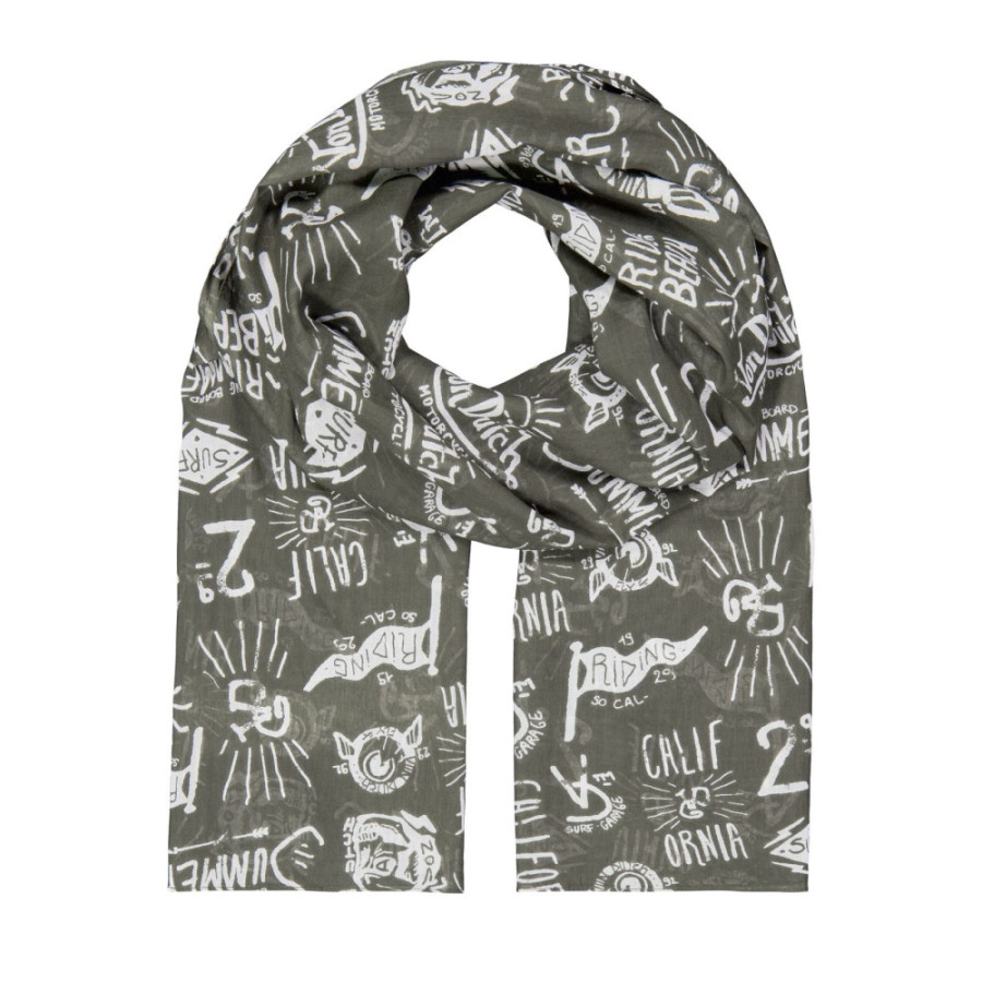 FOULARD CHECHE VON DUTCH KAKI 90X120