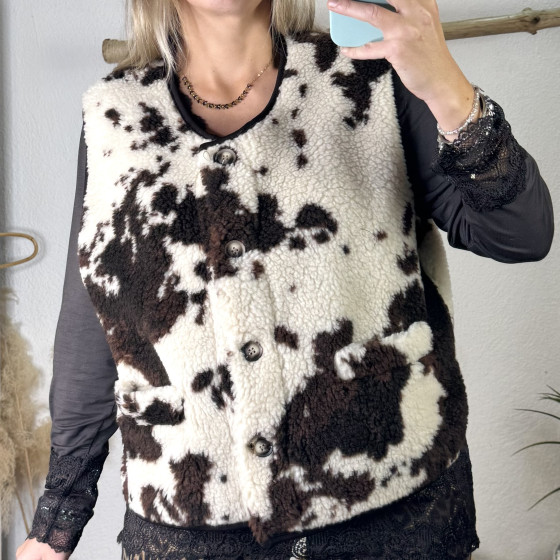 gilet sans manches vache