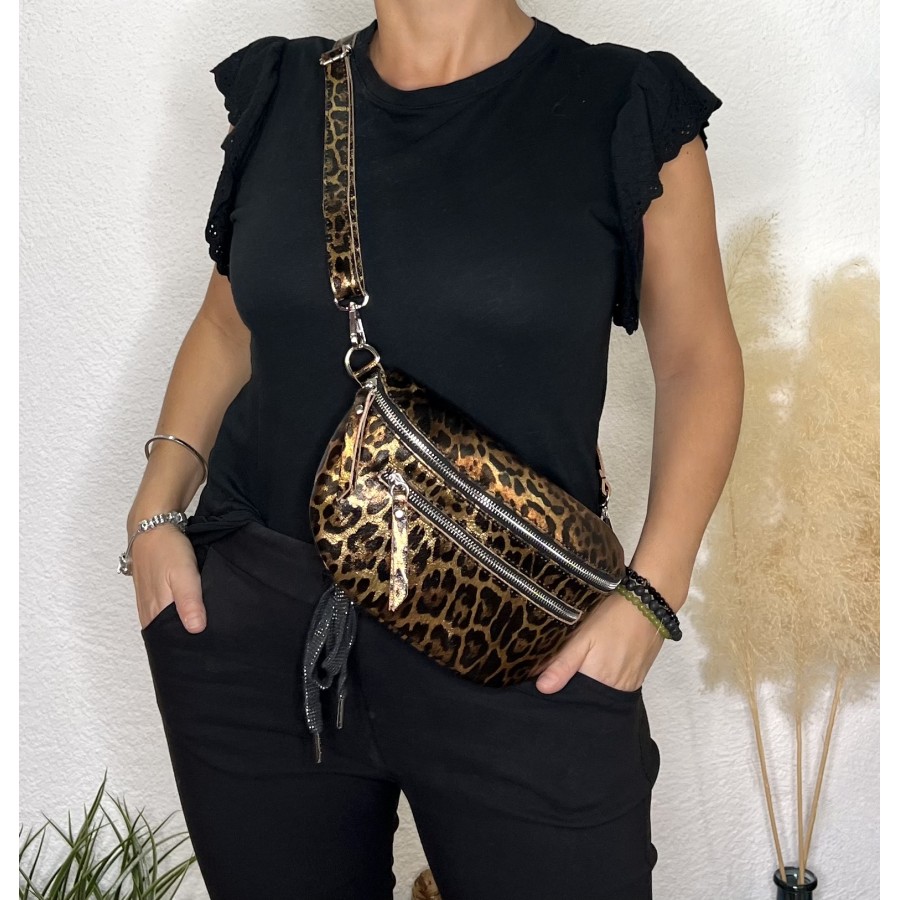 banane cuir léopard